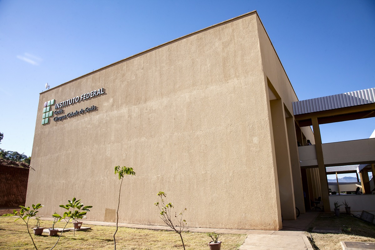 Fachada da sede do IFG-câmpus Cidade de Goiás, localizada no bairro Bauman